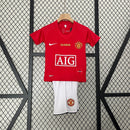 MANCHESTER UNITED SPECIAL FINAL CHAMPHIONS LEAGUE I 07/08 CHILDREN'S SET (RETRO)